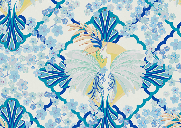 Faded Glamour, China Blue White - Made To Measure Curtains - Image 9